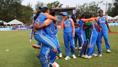 India's players celebrate winning the 2025 ICC U-19 Women's T20 World Cup in Kuala Lumpur. (ICC) India's players celebrate winning the 2025 ICC U-19 Women's T20 World Cup in Kuala Lumpur. (ICC)