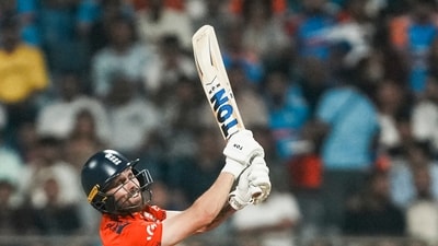 Phil Salt was the only England player who got some degree of success at the Wankhede. The opener smashed 55 runs in 23 balls. (PTI) Phil Salt was the only England player who got some degree of success at the Wankhede. The opener smashed 55 runs in 23 balls. (PTI)