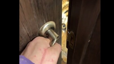 A viral video showed a woman opening a door to find a massive tiger outside. (X/@AMAZlNGNATURE) A viral video showed a woman opening a door to find a massive tiger outside. (X/@AMAZlNGNATURE)