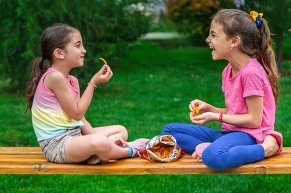 Children's go-to snacks like chips pose dental health risks. (Shutterstock) Children's go-to snacks like chips pose dental health risks. (Shutterstock)