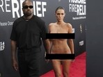 Kanye West and Bianca Censori at the Grammys 2025.
