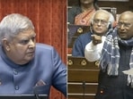 Vice President and Rajya Sabha chairman Jagdeep Dhankhar conducts proceedings of the House as LoP Mallikarjun Kharge speaks during the Budget session of Parliament, in New Delhi, Monday, Feb. 3, 2024 Vice President and Rajya Sabha chairman Jagdeep Dhankhar conducts proceedings of the House as LoP Mallikarjun Kharge speaks during the Budget session of Parliament, in New Delhi, Monday, Feb. 3, 2024