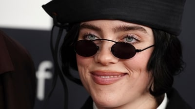 Billie Eilish arrives at the 67th annual Grammy Awards on Sunday, Feb. 2, 2025, in Los Angeles. (Photo by Jordan Strauss/Invision/AP) (Jordan Strauss/Invision/AP) Billie Eilish arrives at the 67th annual Grammy Awards on Sunday, Feb. 2, 2025, in Los Angeles. (Photo by Jordan Strauss/Invision/AP) (Jordan Strauss/Invision/AP)