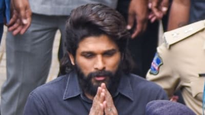 Allu Arjun was scheduled to attend the event held in Hyderabad. (PTI) Allu Arjun was scheduled to attend the event held in Hyderabad. (PTI)