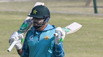 Pakistan's Babar Azam is expected to open the innings in Champions Trophy. (AFP) Pakistan's Babar Azam is expected to open the innings in Champions Trophy. (AFP)