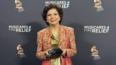 Chandrika Tandon won the grammy in the Best New Age, Ambient or Chant Album category for Triveni. (X/Chandrika Tandon)