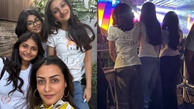 Namrata Shirodkar and Sitara Ghattamaneni with Aadya and Sukriti. Namrata Shirodkar and Sitara Ghattamaneni with Aadya and Sukriti.