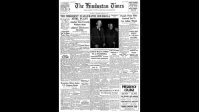 HT This Day: February 4, 1959 -- President inaugurates Rourkela steel plant (HT) HT This Day: February 4, 1959 -- President inaugurates Rourkela steel plant (HT)
