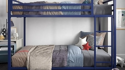 Comfortable and spacious double beds for kids, designed for restful sleep and a fun bedroom space.
