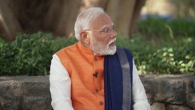 Prime Minister Narendra Modi during the interaction. Prime Minister Narendra Modi during the interaction.