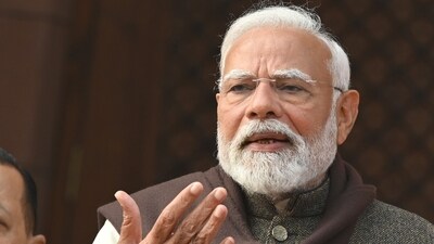 Prime Minister Narendra Modi harshly criticised the Aam Aadmi Party (AAP) administration during a Monday meeting with students in the nation's capital, charging it with putting its reputation ahead of the students' future. (Hindustan times/Sanjeev Verma) Prime Minister Narendra Modi harshly criticised the Aam Aadmi Party (AAP) administration during a Monday meeting with students in the nation's capital, charging it with putting its reputation ahead of the students' future. (Hindustan times/Sanjeev Verma)