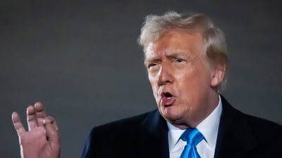 Donald Trump accuses Democrats of ‘purposefully delaying’ his nominees (AP Photo/Ben Curtis) (AP)