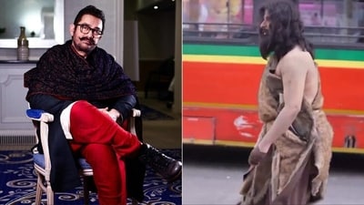 Many people thought that the person on Mumbai streets was Aamir Khan. Many people thought that the person on Mumbai streets was Aamir Khan.