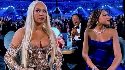Beyonce looked visibly shocked after she was announced as the winner in Best Country music album category Beyonce looked visibly shocked after she was announced as the winner in Best Country music album category