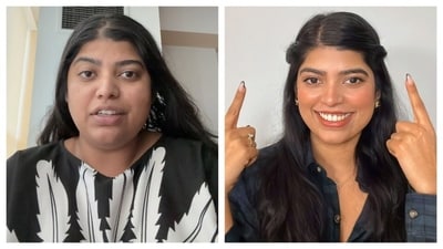 Saachi Pai shows the more weight you lose, the more pronounced the changes to your face will be. (Instagram/ Saachi Pai) Saachi Pai shows the more weight you lose, the more pronounced the changes to your face will be. (Instagram/ Saachi Pai)