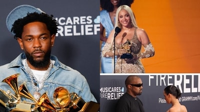 From Kanye West's strange exit to Beyoncé and Kendrick Lamar’s wins, here are the most talked-about moments from the 67th Grammy awards From Kanye West's strange exit to Beyoncé and Kendrick Lamar’s wins, here are the most talked-about moments from the 67th Grammy awards