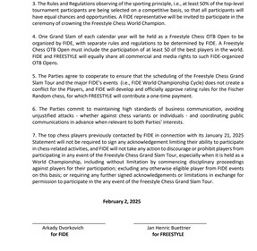 The joint press release which won't be signed now due to FIDE's latest statement.
