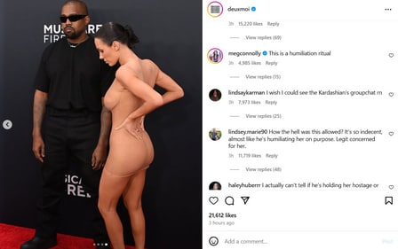 Bianca Censori's look sparked a lot of controversy and debate online. (Instagram/ DeuxMoi) Bianca Censori's look sparked a lot of controversy and debate online. (Instagram/ DeuxMoi)