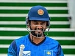 Sri Lanka's Dimuth Karunaratne attends a practice session at the Galle International Cricket Stadium in Galle on January 27, 2025, ahead of the first Test cricket match between Sri Lanka and Australia. (Photo by Ishara S. KODIKARA / AFP)