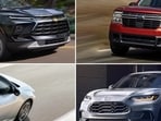 Popular models on the US roads like (clockwise) Chevrolet Blazer, Ford Maverick, Honda HR-V and Nissan Sentra are shipped from factories in Mexico.