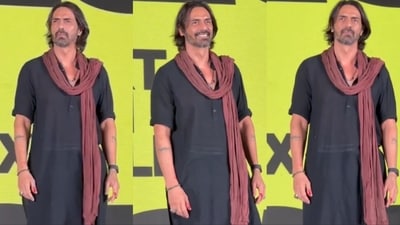Arjun Rampal attended Netflix's event in Mumbai. Arjun Rampal attended Netflix's event in Mumbai.