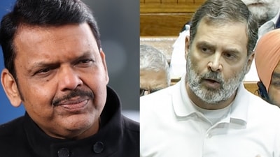 Maharashtra chief minister Devendra Fadnavis and Leader of Opposition in Lok Sabha Rahul Gandhi. Maharashtra chief minister Devendra Fadnavis and Leader of Opposition in Lok Sabha Rahul Gandhi.