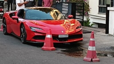 Ferrari car among the high-end vehicles that were seized in Bengaluru recently. Ferrari car among the high-end vehicles that were seized in Bengaluru recently.