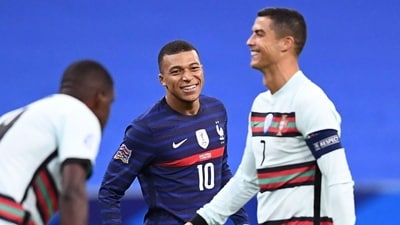 Kylian Mbappe has idolised Cristiano Ronaldo from a young age. (X Image/@KMbappe) Kylian Mbappe has idolised Cristiano Ronaldo from a young age. (X Image/@KMbappe)