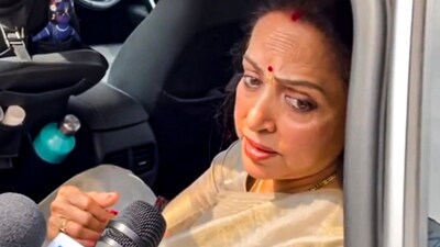 BJP MP Hema Malini speaks with the media. (PTI) BJP MP Hema Malini speaks with the media. (PTI)