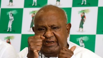 Former prime minister and JD(S) supremo HD Deve Gowda (PTI) Former prime minister and JD(S) supremo HD Deve Gowda (PTI)
