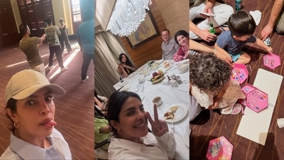 Priyanka Chopra has shared photos from her Mumbai trip.
