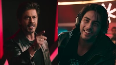 Shah Rukh Khan and Aryan Khan in The Ba***ds of Bollywood Shah Rukh Khan and Aryan Khan in The Ba***ds of Bollywood