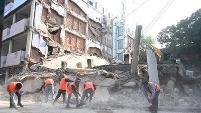 The four-storey building, which housed the old Mehfil Hotel, in Sector 17 had collapsed on January 6. (HT File)