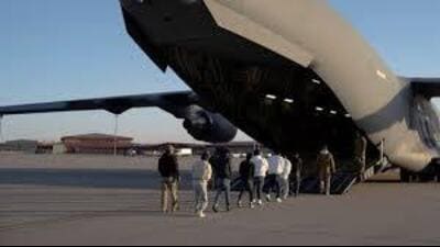 There are reports that a US C-17 military aircraft, carrying 205 illegal immigrants hailing from Punjab and neighbouring states, will land in Amritsar on Wednesday (Representational image) There are reports that a US C-17 military aircraft, carrying 205 illegal immigrants hailing from Punjab and neighbouring states, will land in Amritsar on Wednesday (Representational image)