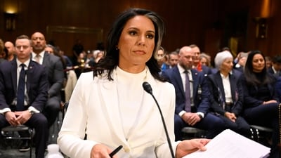Former Rep. Tulsi Gabbard, President Donald Trump's choice to be the Director of National Intelligence, appears before the Senate Intelligence Committee for her confirmation hearing on Capitol Hill, Thursday, Jan. 30, 2025, in Washington. (AP)