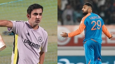 Varun Chakravarthy was spotted at Nagpur camp ahead of India's ODI series against England Varun Chakravarthy was spotted at Nagpur camp ahead of India's ODI series against England