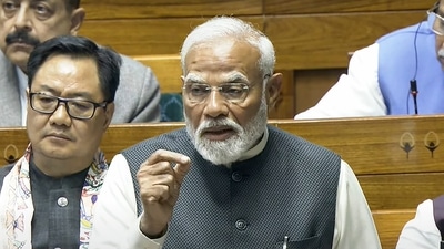 In an apparent attack at Rahul Gandhi, PM Modi said, 'few people think that they don’t appear mature if they don’t speak on foreign policy'. (Sansad TV) In an apparent attack at Rahul Gandhi, PM Modi said, 'few people think that they don’t appear mature if they don’t speak on foreign policy'. (Sansad TV)