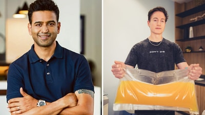 Nithin Kamath said that before Bryan Johnson left the podcast, the US millionaire debunked a myth that he had once believed in. (File) Nithin Kamath said that before Bryan Johnson left the podcast, the US millionaire debunked a myth that he had once believed in. (File)