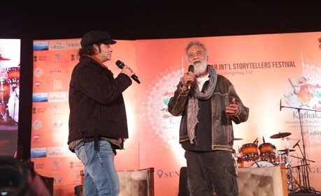 Lucky Ali was in conversation with Mohit Chauhan.