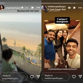 Priyanka posted a picture of Malti inside their Mumbai house.