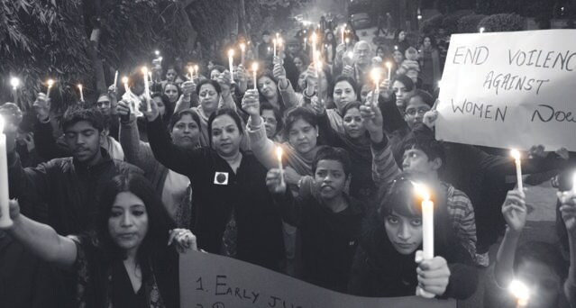 Residents gather in protest after the brutal gang rape of a 23-year-old student in Delhi in 2012. (HT Archive) Residents gather in protest after the brutal gang rape of a 23-year-old student in Delhi in 2012. (HT Archive)