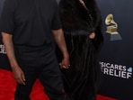 Kanye West and Bianca Censori pose at the red carpet during the 67th Annual Grammy Awards in Los Angeles, California, U.S., February 2, 2025. REUTERS/Daniel Cole