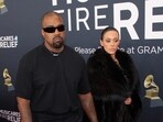 Kanye West and Bianca Censori pose at the red carpet during the 67th Annual Grammy Awards in Los Angeles, California, U.S., February 2, 2025. 