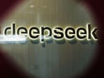 The DeepSeek logo is seen at the offices of Chinese AI startup DeepSeek in Hangzhou, in China�s eastern Zhejiang province on February 5, 2025. (Photo by AFP) / China OUT
