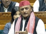 Samajwadi Party (SP) MP Akhilesh Yadav speaks in Lok Sabha during the Budget Session of the Parliament. (Sansad TV) Samajwadi Party (SP) MP Akhilesh Yadav speaks in Lok Sabha during the Budget Session of the Parliament. (Sansad TV)