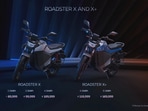 Ola Electric founder Bhavish Aggarwal and head designer Kripa Ananthan unveiled the new Ola Electric motorcycles Ola Electric founder Bhavish Aggarwal and head designer Kripa Ananthan unveiled the new Ola Electric motorcycles
