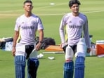 Shubman Gill and Yashasvi Jaiswal during a training session ahead of the first ODI against England on Tuesday. Shubman Gill and Yashasvi Jaiswal during a training session ahead of the first ODI against England on Tuesday.
