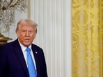 US President Donald Trump during a news conference in the East Room of the White House in Washington, DC, US, on Tuesday, Feb. 4, 2025. 