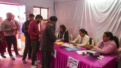 A turnout of 62.55% was recorded in the last assembly elections in 2020. (PTI) A turnout of 62.55% was recorded in the last assembly elections in 2020. (PTI)