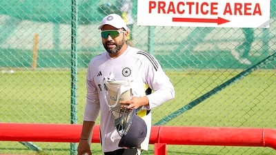 Rohit Sharma during a practice session ahead of first ODI cricket match between India and England, in Nagpur (Snehal Sontakke) Rohit Sharma during a practice session ahead of first ODI cricket match between India and England, in Nagpur (Snehal Sontakke)